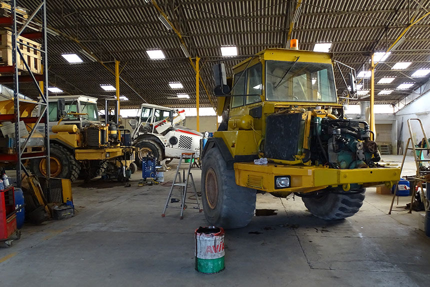 Atelier en plein travail